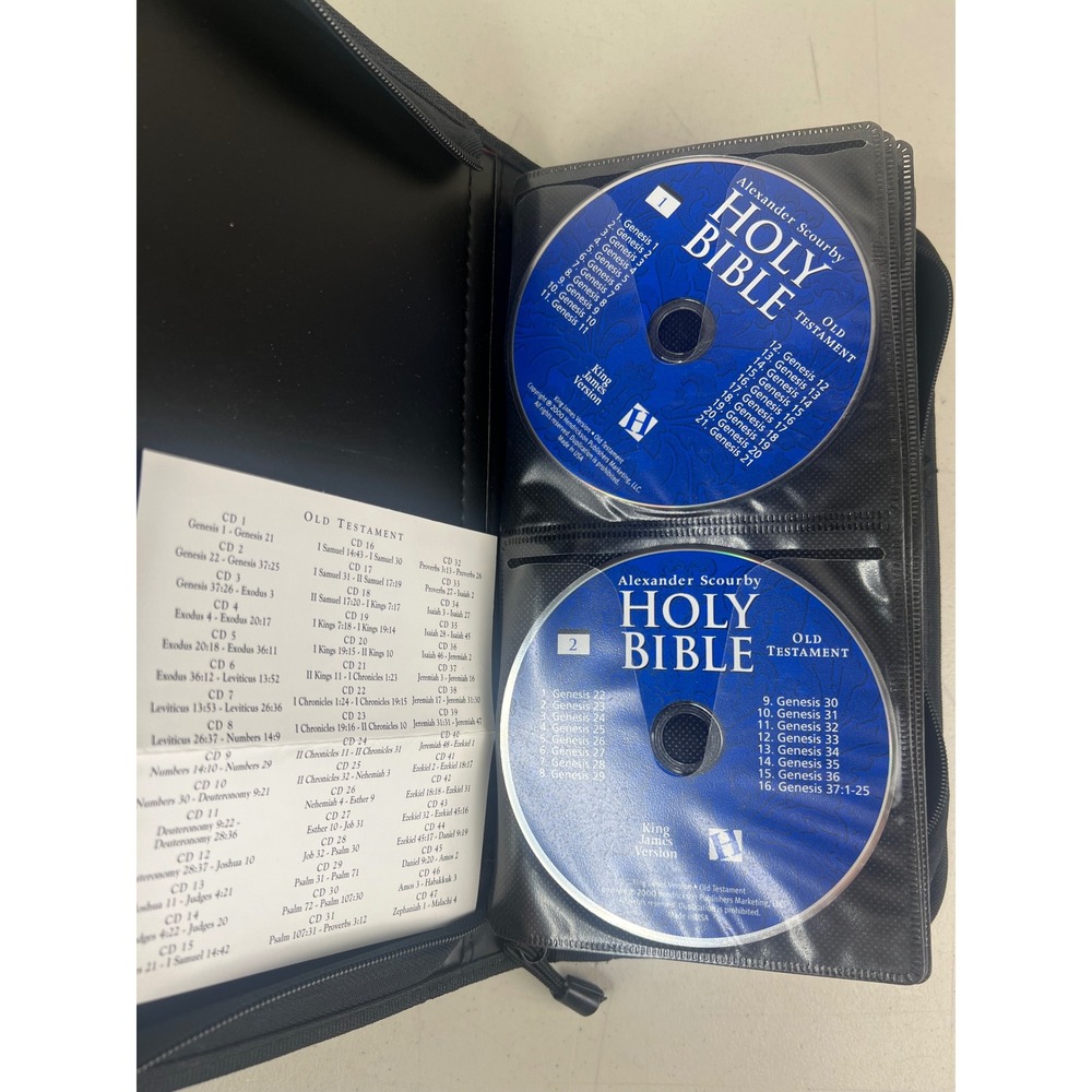 Alexander Scourby Holy Bible Audio CD New Testament & OLD Testament COMPLETE 62
